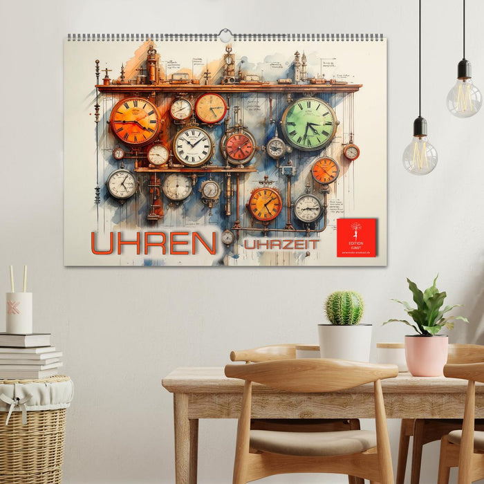 Uhren Uhrzeit (CALVENDO Wandkalender 2025)