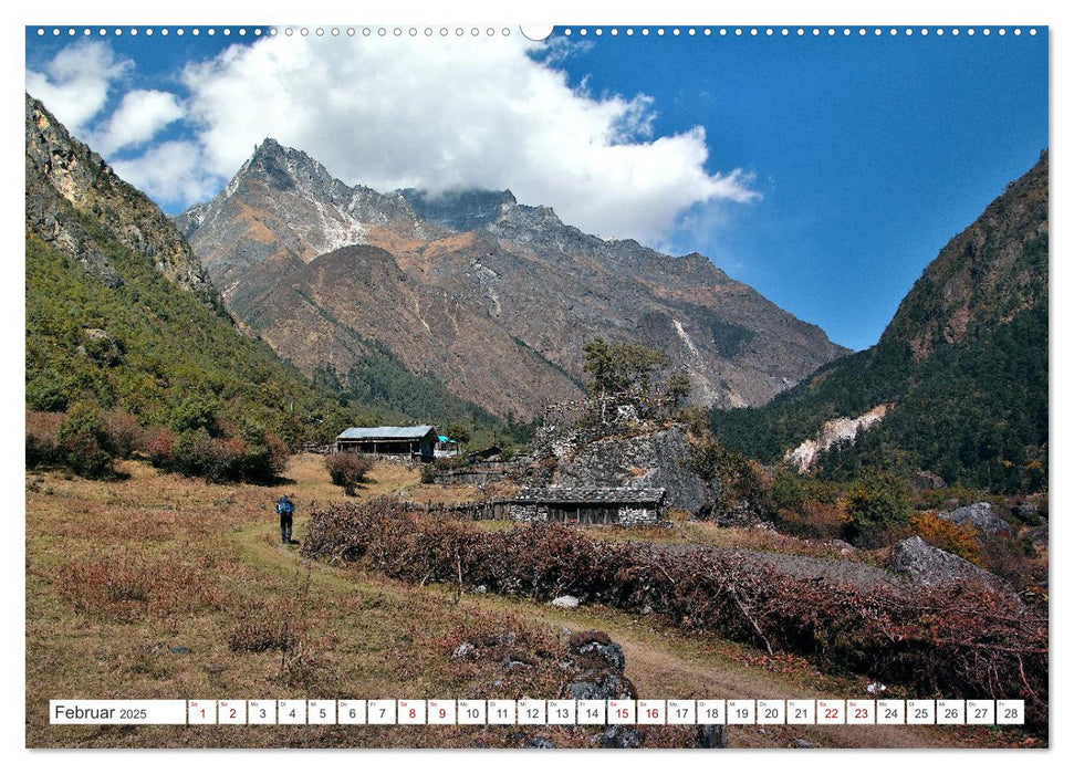 Trekking zum Kangchendzönga (CALVENDO Wandkalender 2025)