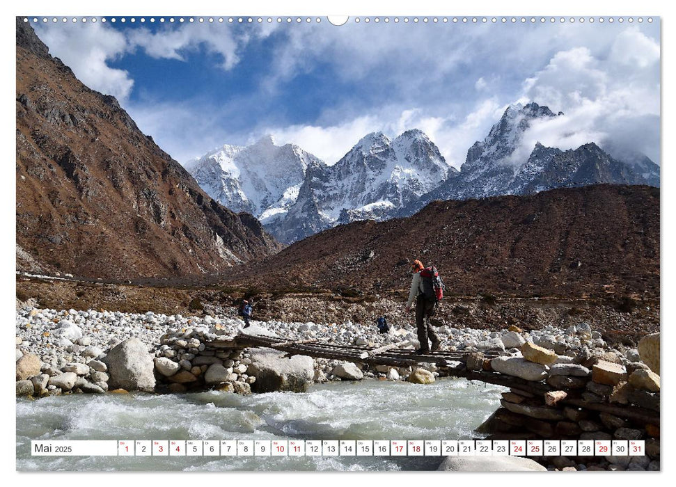 Trekking zum Kangchendzönga (CALVENDO Wandkalender 2025)