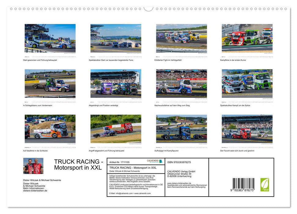 TRUCK RACING - Motorsport in XXL (CALVENDO Premium Wandkalender 2025)