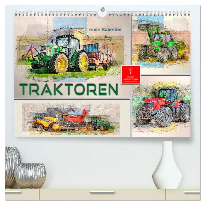 Traktoren - mein Kalender (CALVENDO Premium Wandkalender 2025)