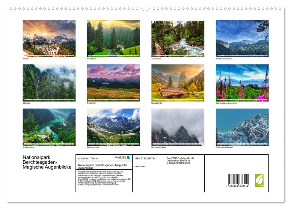 Nationalpark Berchtesgaden- Magische Augenblicke (CALVENDO Premium Wandkalender 2025)