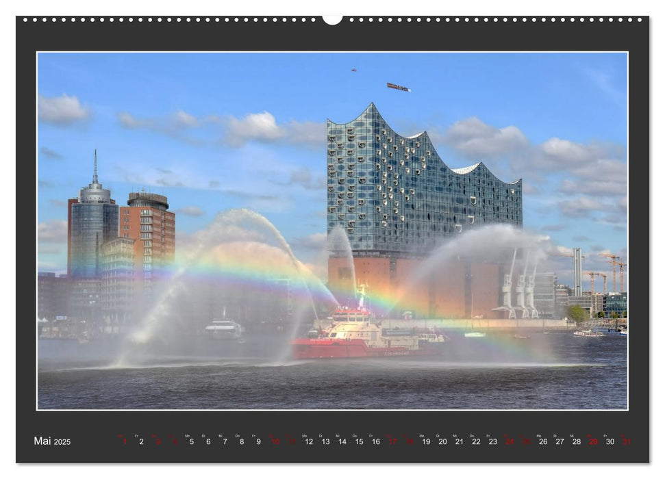 Wahrzeichen Elbphilharmonie (CALVENDO Wandkalender 2025)