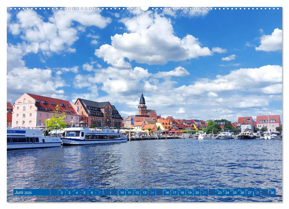 An der Mecklenburgischen Seenplatte Malchow und Waren/Müritz (CALVENDO Premium Wandkalender 2025)