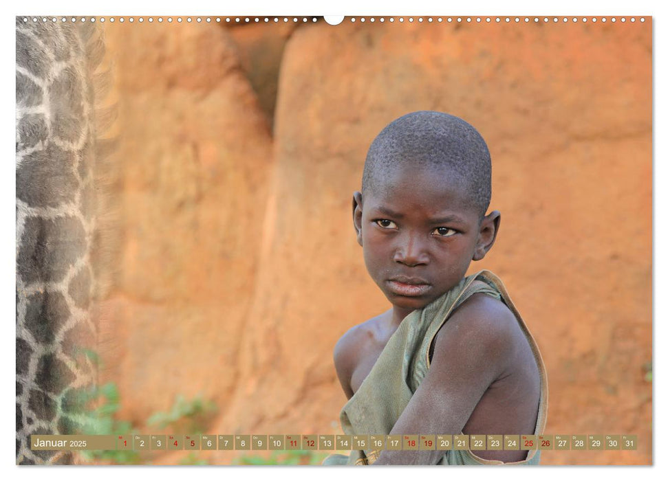 Afrika Kinder (CALVENDO Premium Wandkalender 2025)