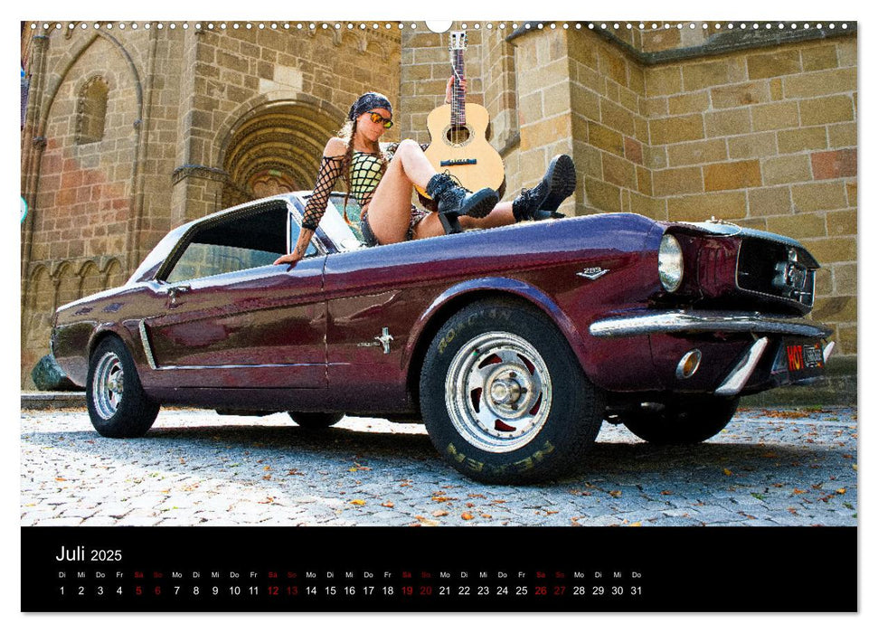 Hot Chrome US Automobile (CALVENDO Premium Wandkalender 2025)