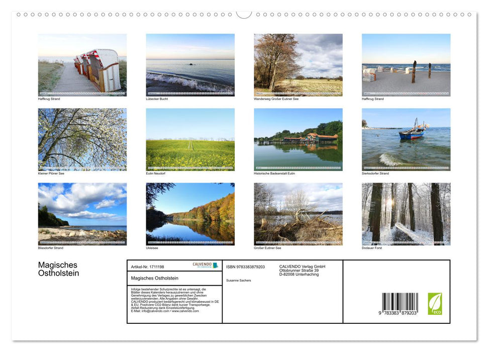 Magisches Ostholstein (CALVENDO Premium Wandkalender 2025)