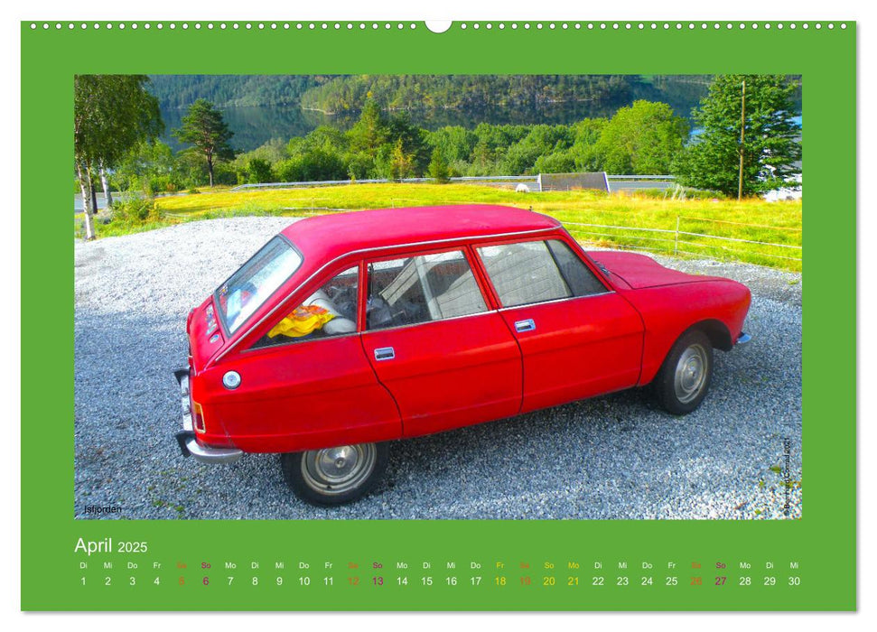 Abenteuer Citroen Ami 8 (CALVENDO Premium Wandkalender 2025)