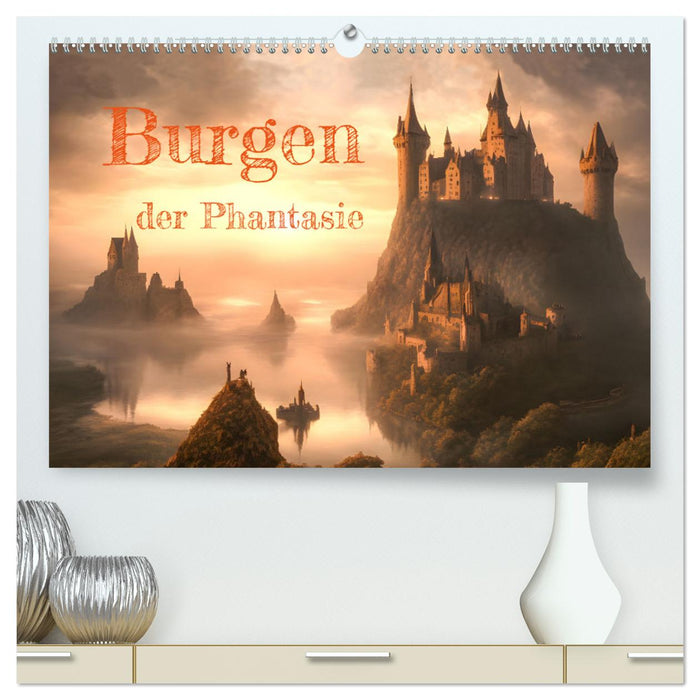 Burgen der Phantasie (CALVENDO Premium Wandkalender 2025)