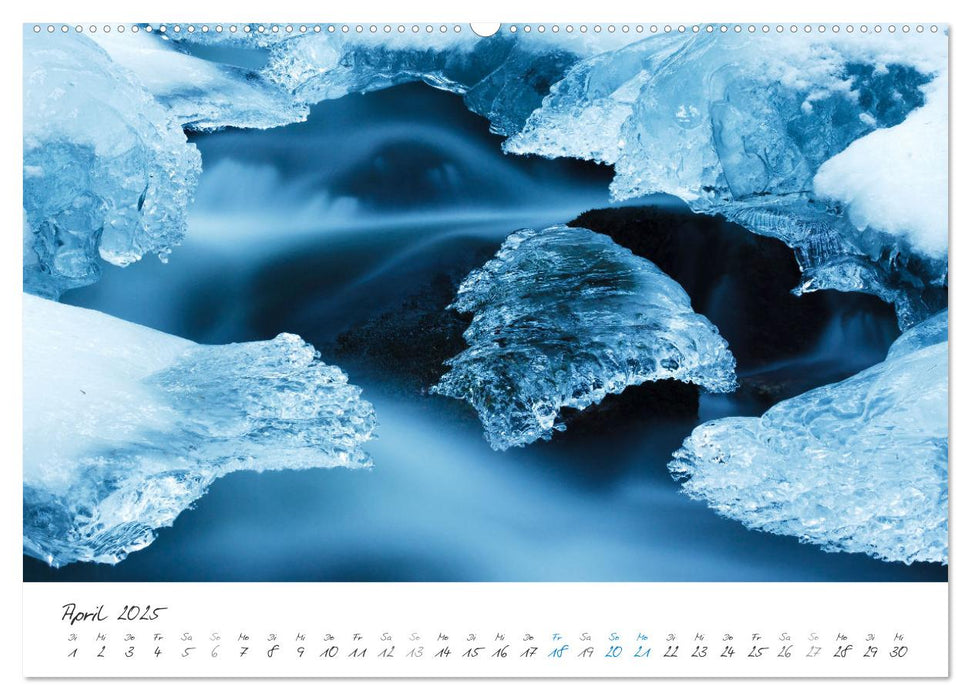 Wasserfälle klein und groß (CALVENDO Premium Wandkalender 2025)