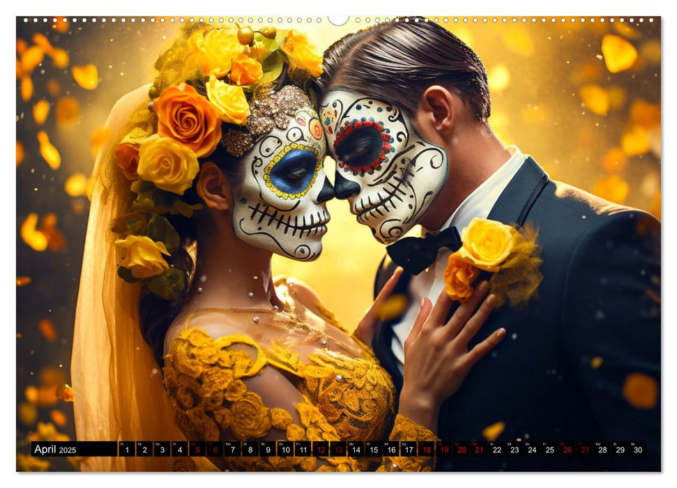 Dia de los Muertos - Feier des Lebens und des Todes (CALVENDO Wandkalender 2025)