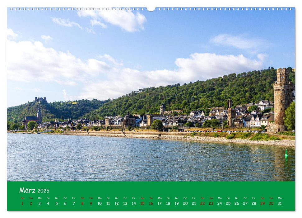 Eine Kreuzfahrt auf dem Rhein (CALVENDO Wandkalender 2025)