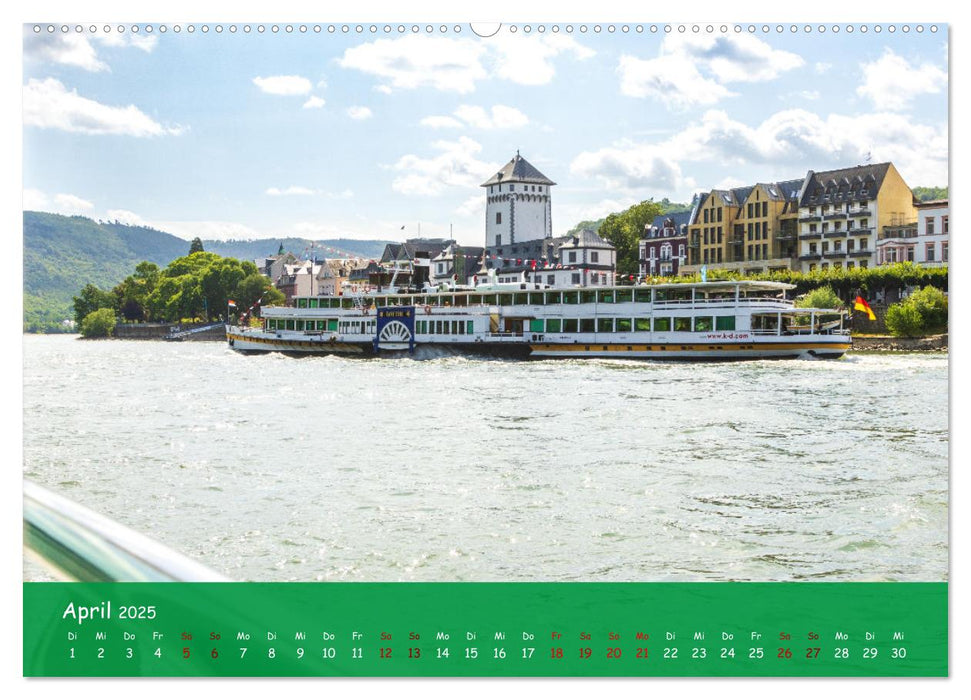 Eine Kreuzfahrt auf dem Rhein (CALVENDO Wandkalender 2025)