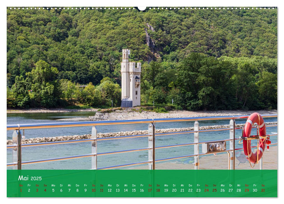 Eine Kreuzfahrt auf dem Rhein (CALVENDO Wandkalender 2025)