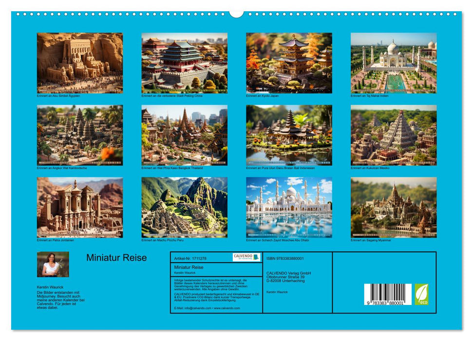 Miniatur Reise (CALVENDO Premium Wandkalender 2025)