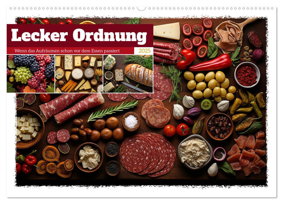 Lecker Ordnung (CALVENDO Wandkalender 2025)