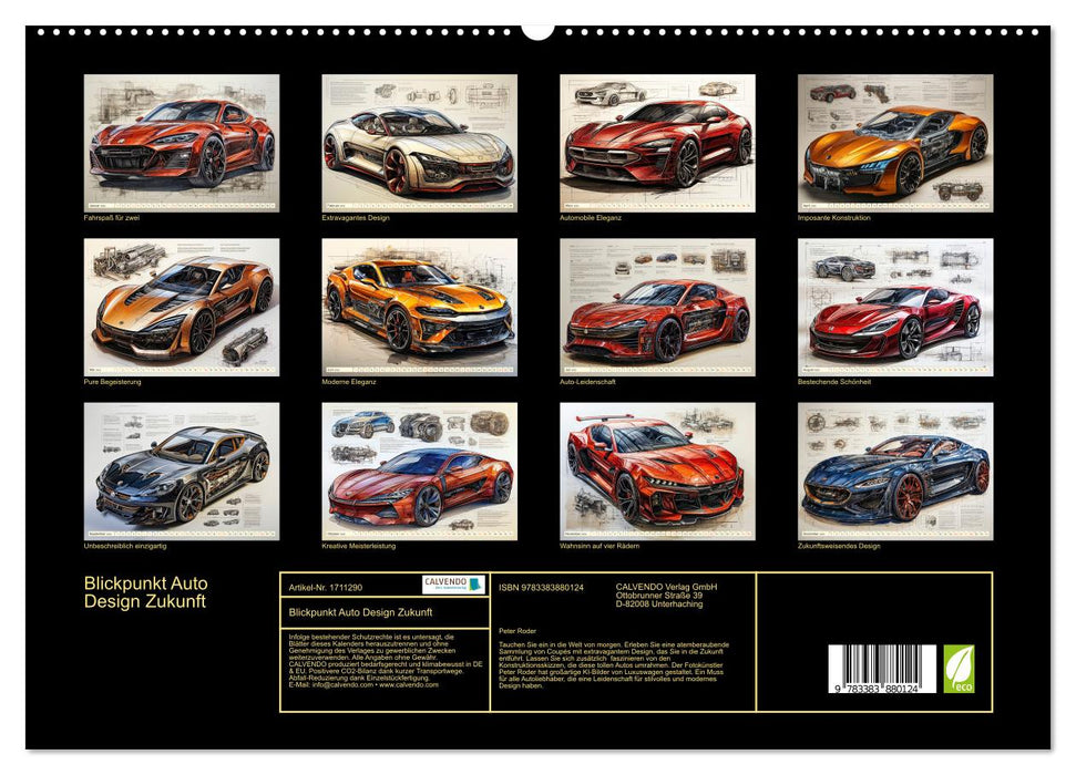 Blickpunkt Auto Design Zukunft (CALVENDO Premium Wandkalender 2025)