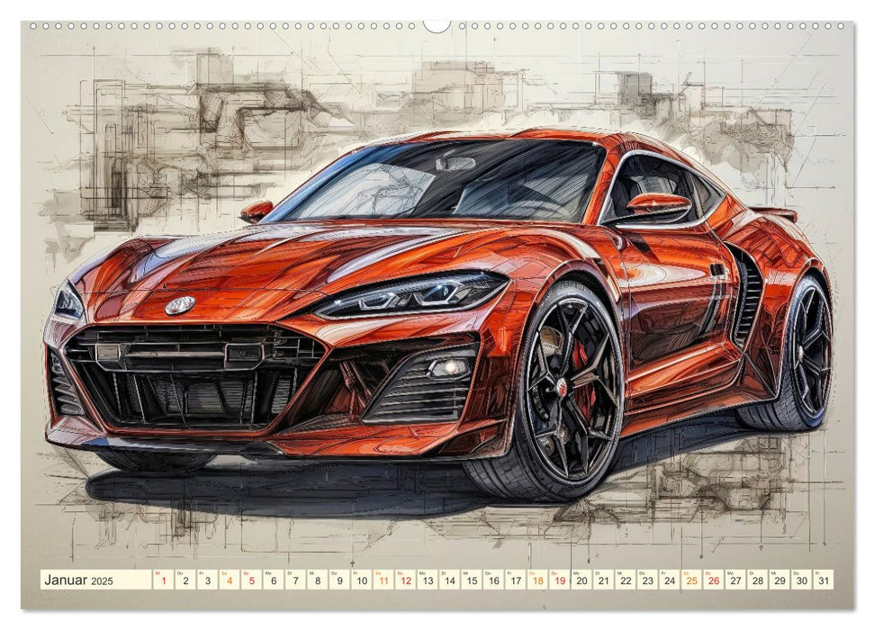 Blickpunkt Auto Design Zukunft (CALVENDO Premium Wandkalender 2025)