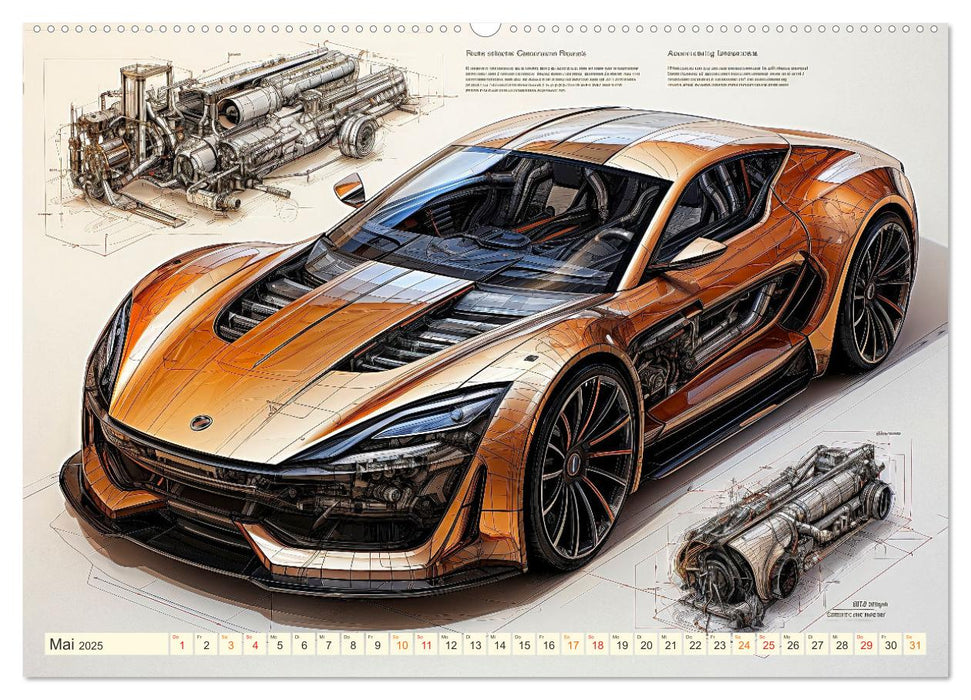 Blickpunkt Auto Design Zukunft (CALVENDO Premium Wandkalender 2025)