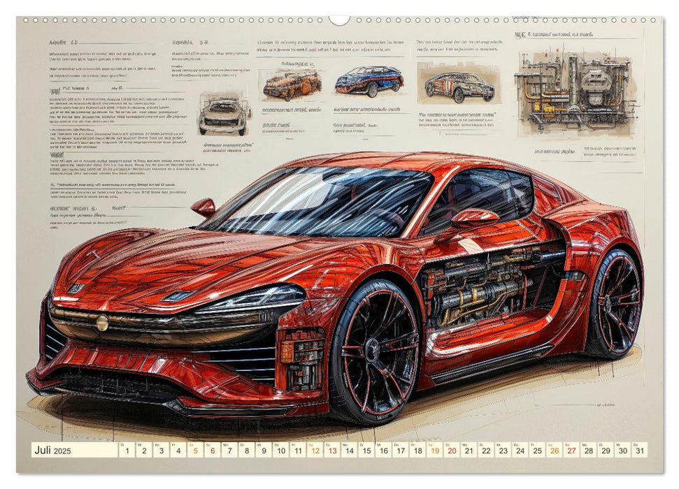 Blickpunkt Auto Design Zukunft (CALVENDO Premium Wandkalender 2025)