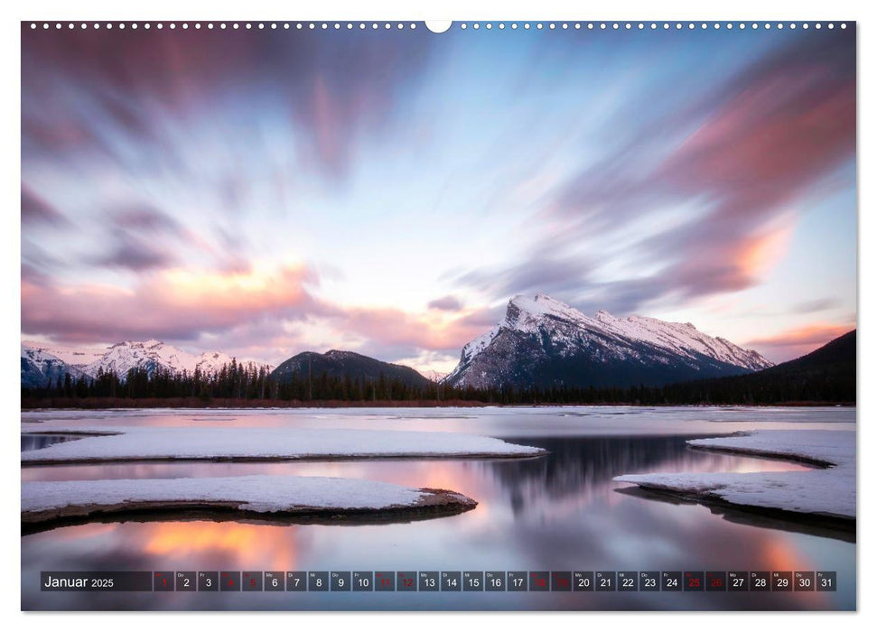 Die kanadischen Rockies (CALVENDO Premium Wandkalender 2025)