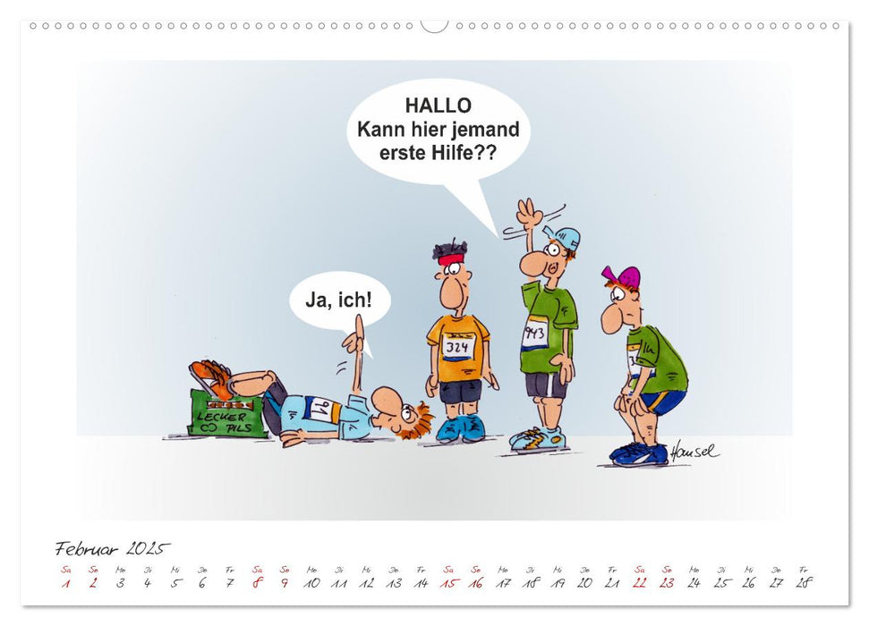 HANSELs kleiner Laufkalender (CALVENDO Premium Wandkalender 2025)