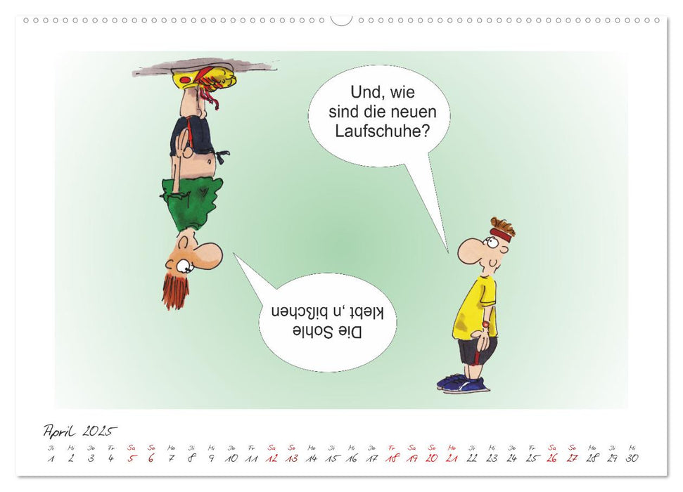 HANSELs kleiner Laufkalender (CALVENDO Premium Wandkalender 2025)