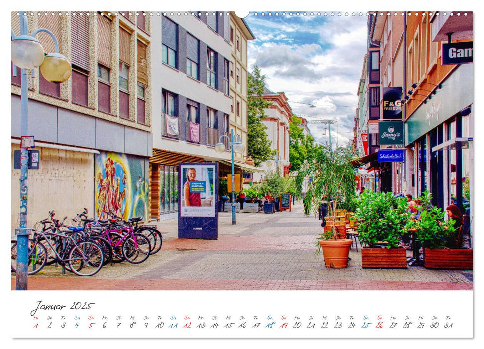 Mannheim - Die Stadt im Quadrat (CALVENDO Wandkalender 2025)