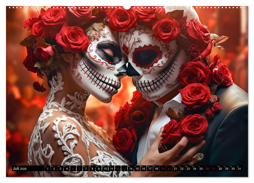 Dia de los Muertos - Feier des Lebens und des Todes (CALVENDO Premium Wandkalender 2025)