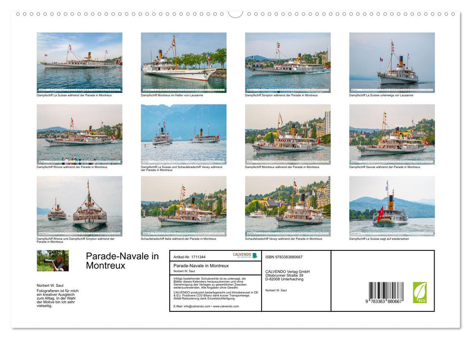 Parade-Navale in Montreux (CALVENDO Premium Wandkalender 2025)