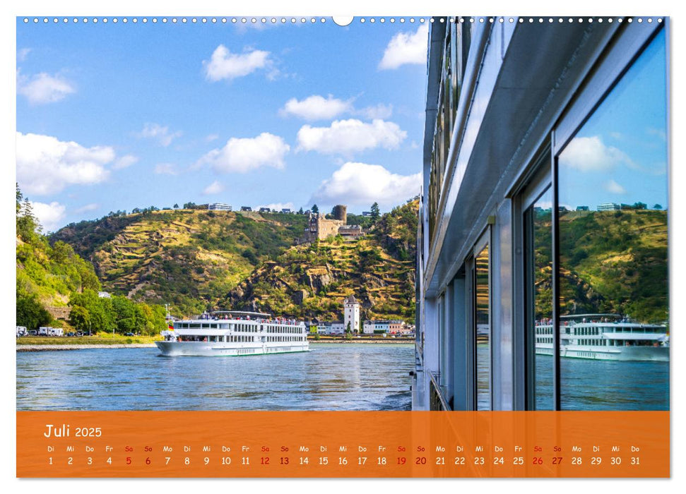 Eine Kreuzfahrt auf dem Rhein (CALVENDO Premium Wandkalender 2025)