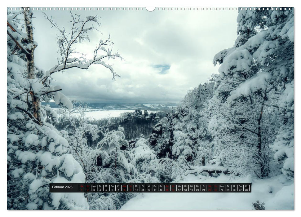 Naturparadies Sächsische Schweiz (CALVENDO Premium Wandkalender 2025)