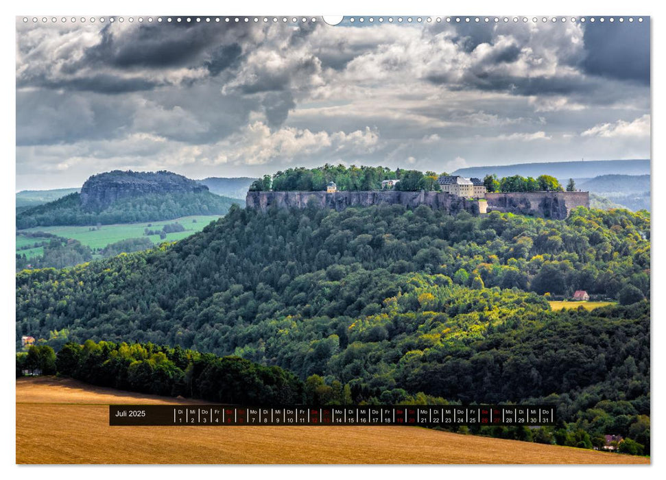 Naturparadies Sächsische Schweiz (CALVENDO Premium Wandkalender 2025)