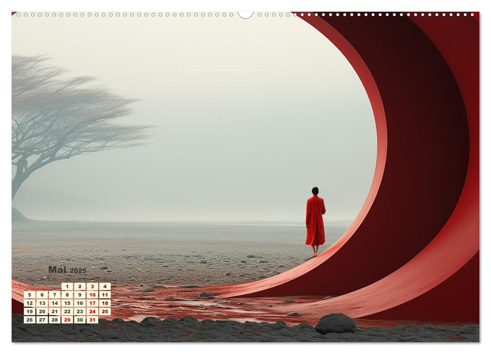 Surrealer Minimalismus (CALVENDO Wandkalender 2025)