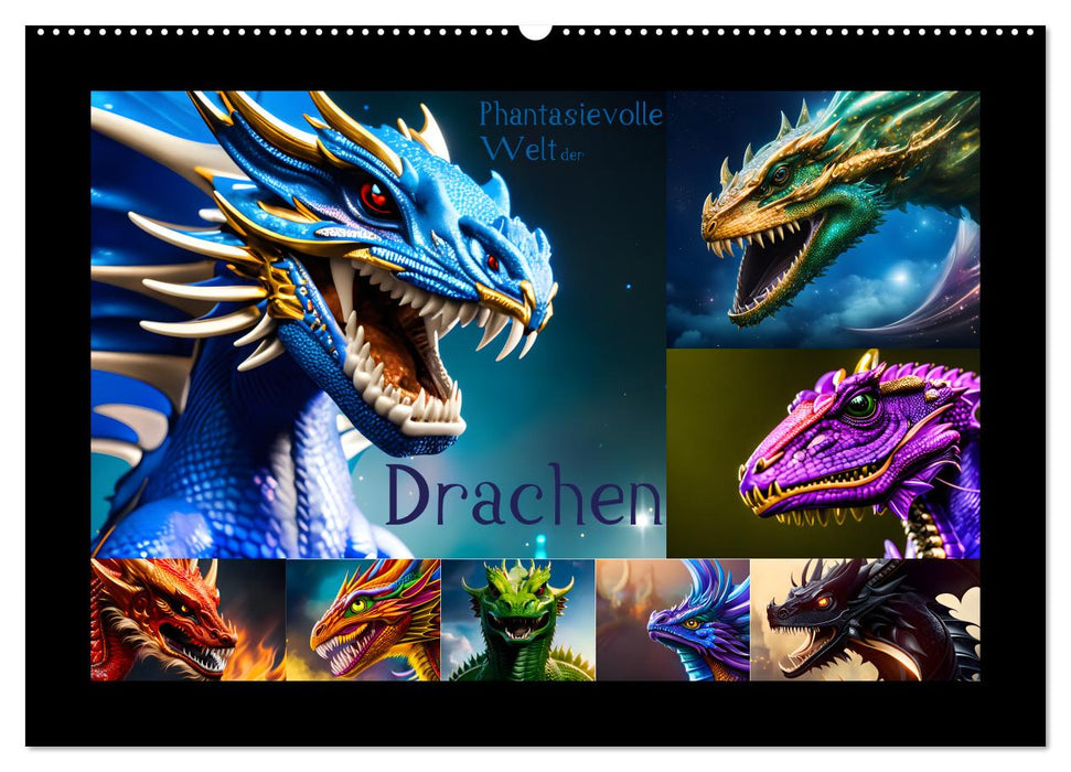 Phantasievolle Welt der Drachen (CALVENDO Wandkalender 2025)