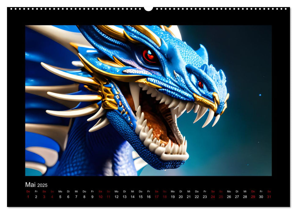 Phantasievolle Welt der Drachen (CALVENDO Wandkalender 2025)