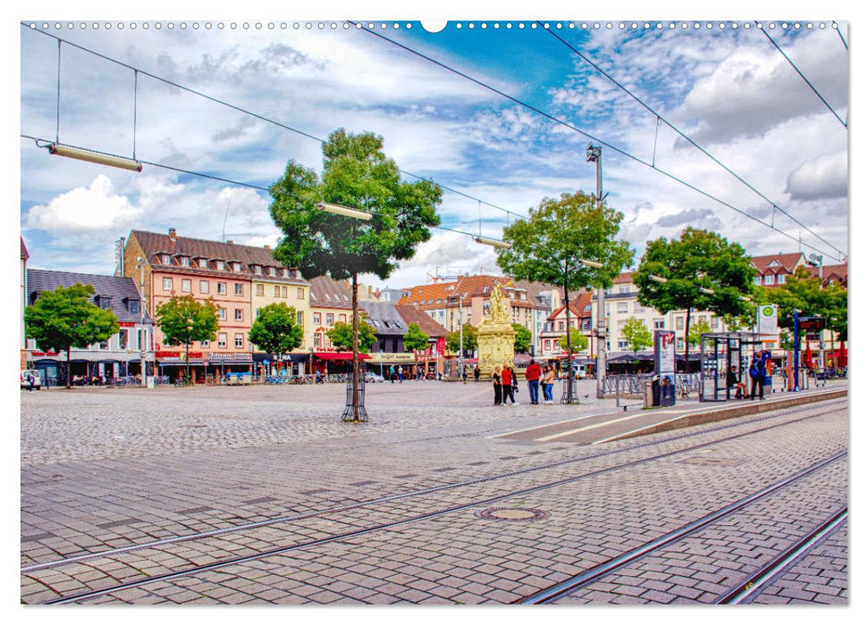 Mannheim - Die Stadt im Quadrat (CALVENDO Premium Wandkalender 2025)