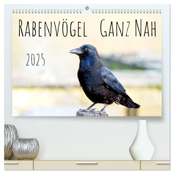 Rabenvögel - ganz nah (CALVENDO Premium Wandkalender 2025)