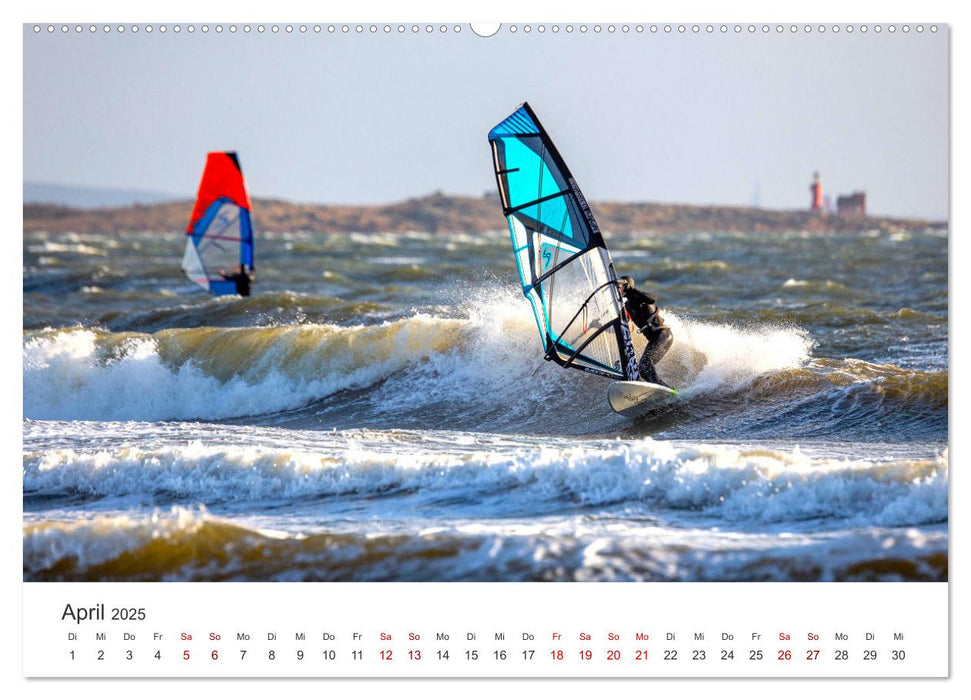 Windsurfen - Wellen und Wind (CALVENDO Premium Wandkalender 2025)