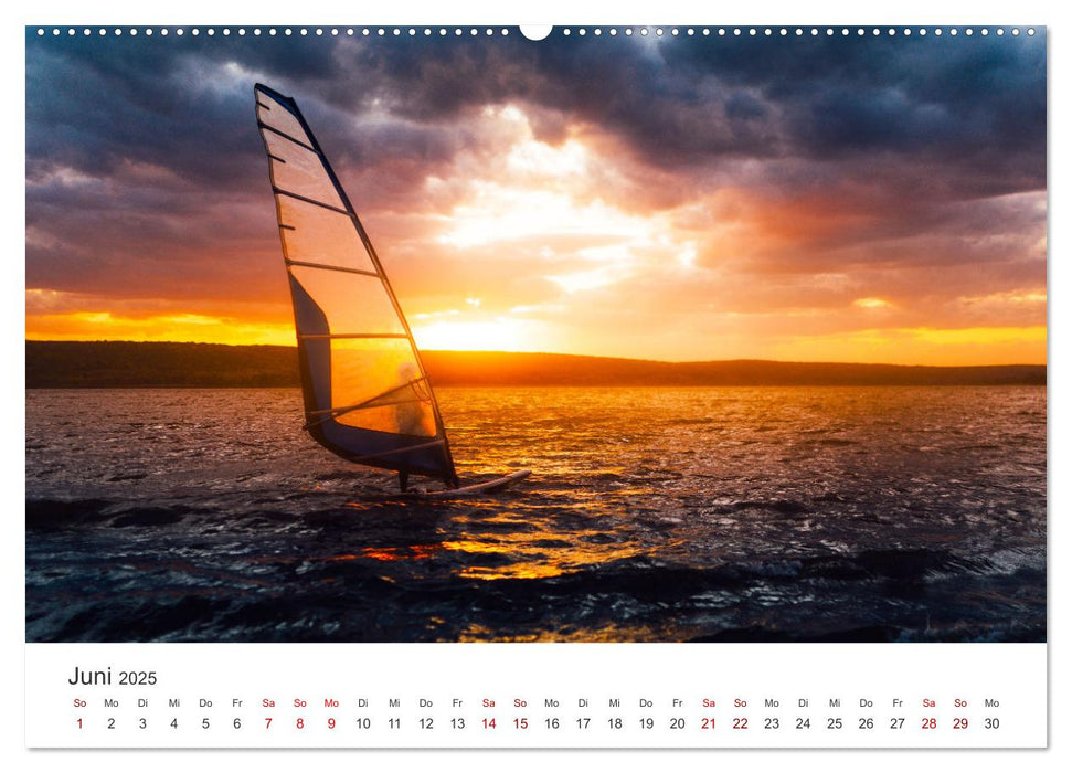 Windsurfen - Wellen und Wind (CALVENDO Premium Wandkalender 2025)