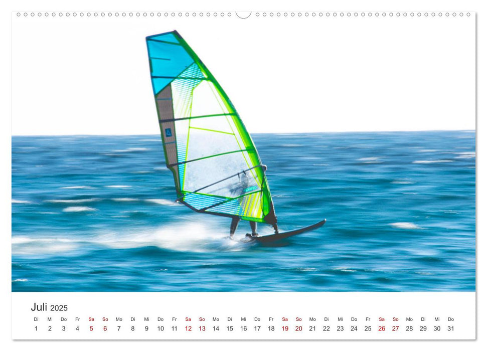 Windsurfen - Wellen und Wind (CALVENDO Premium Wandkalender 2025)