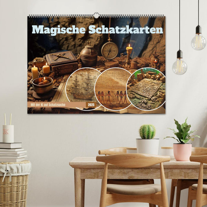 Magische Schatzkarten (CALVENDO Wandkalender 2025)