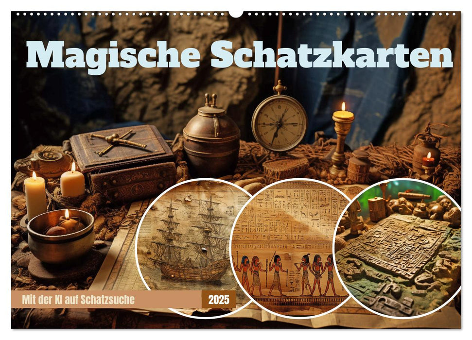 Magische Schatzkarten (CALVENDO Wandkalender 2025)