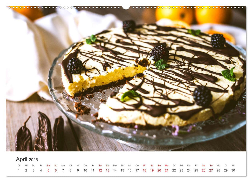 Köstliche Kuchen (CALVENDO Premium Wandkalender 2025)