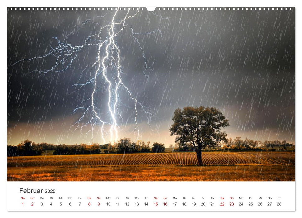 Wetterphänomene - Einmalige Naturschauspiele. (CALVENDO Premium Wandkalender 2025)