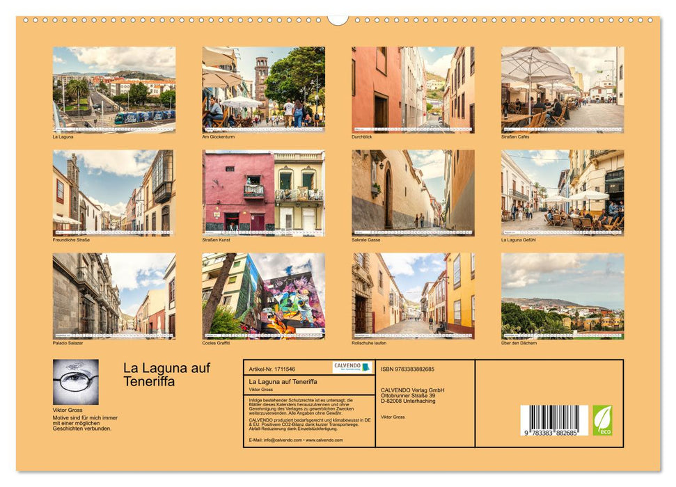 La Laguna auf Teneriffa (CALVENDO Premium Wandkalender 2025)