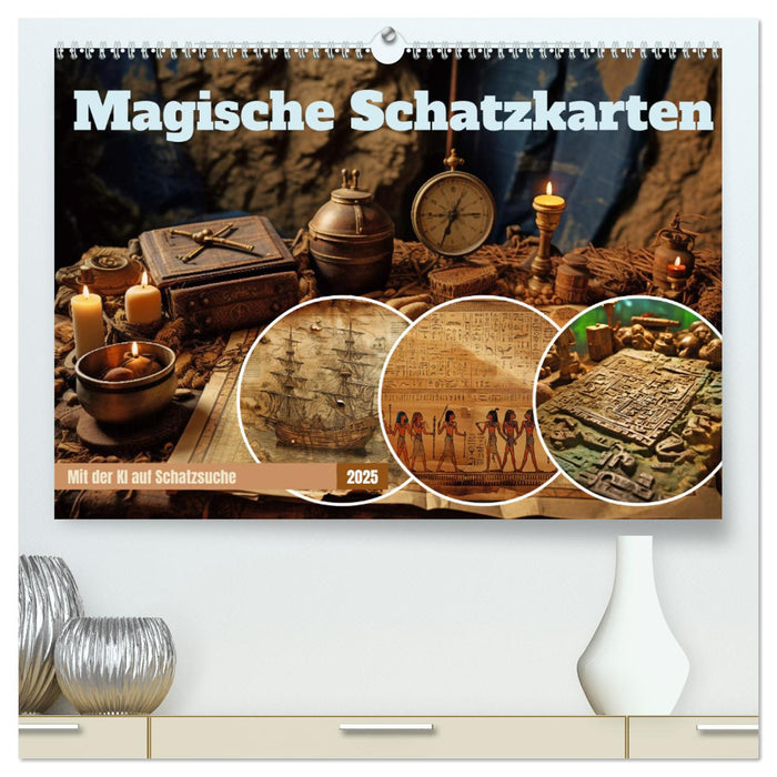 Magische Schatzkarten (CALVENDO Premium Wandkalender 2025)