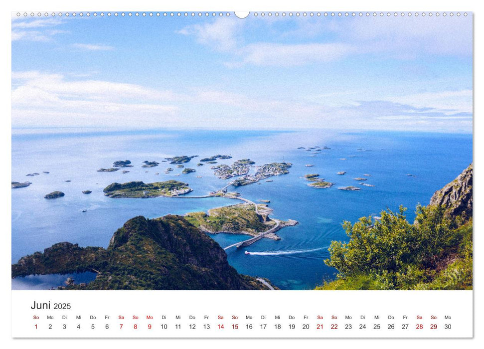 Norwegen Luftaufnahmen (CALVENDO Premium Wandkalender 2025)