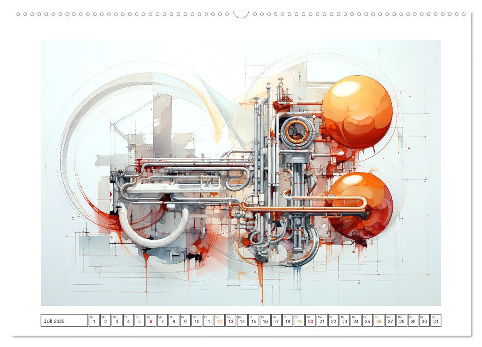 Abstrakte Visionen (CALVENDO Premium Wandkalender 2025)