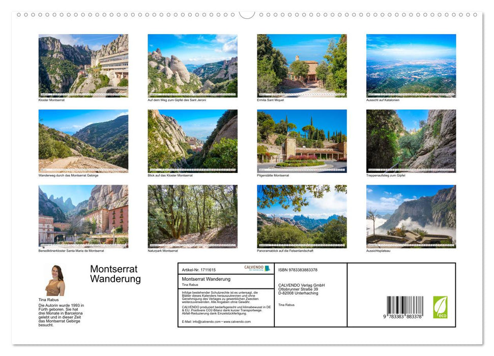 Montserrat Wanderung (CALVENDO Premium Wandkalender 2025)